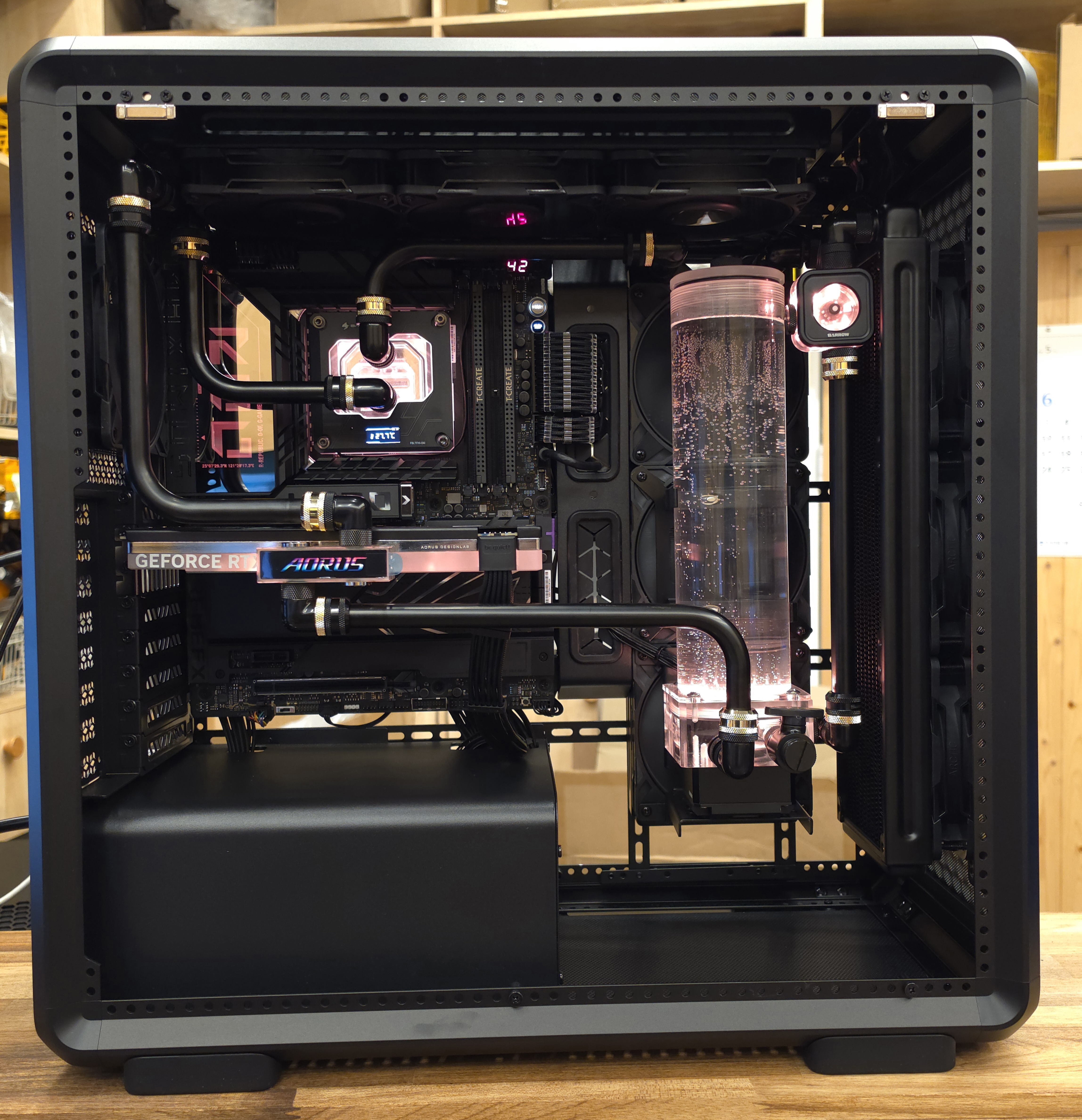 커스텀 수냉]270K PLUS,Z890 HERO, RTX 5090 XTREME 워터포스,쿨러마스터 MASTERFRAME 600