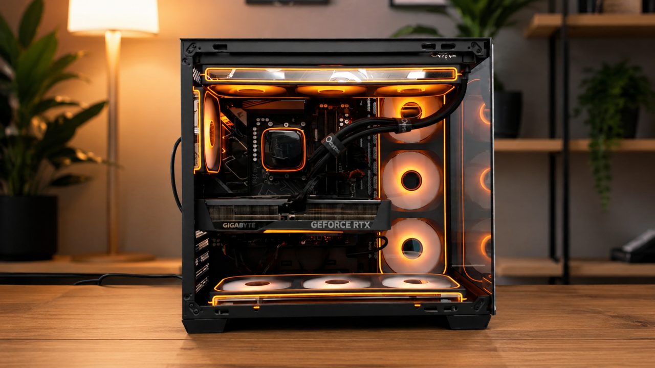 라이젠 7 7800X3D + RTX 5070 EAGLE OC, 블랙으로 완성한 QHD 게이밍PC 출고후기