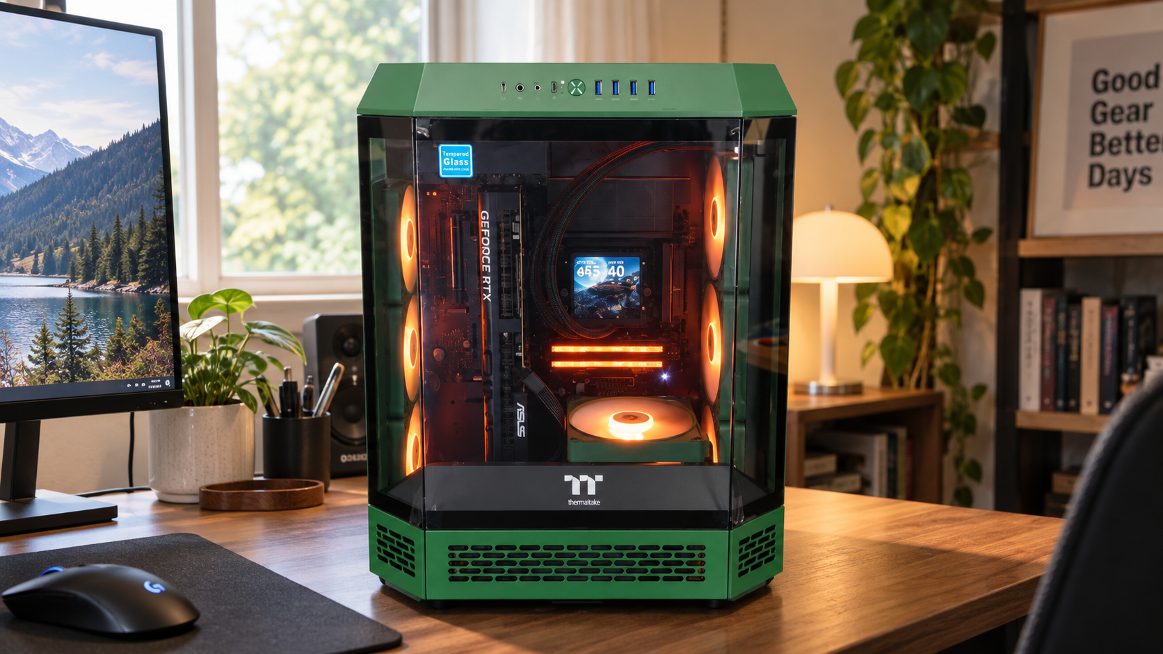 라이젠 7 9850X3D + RTX 5070 Ti 16GB QHD·4K 레이싱 그린 게이밍PC 출고후기